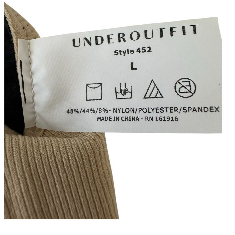 Underoutfit Everyday Comfort Women's Reversible Bralette Sand/Black Size L - Picture 4 of 4